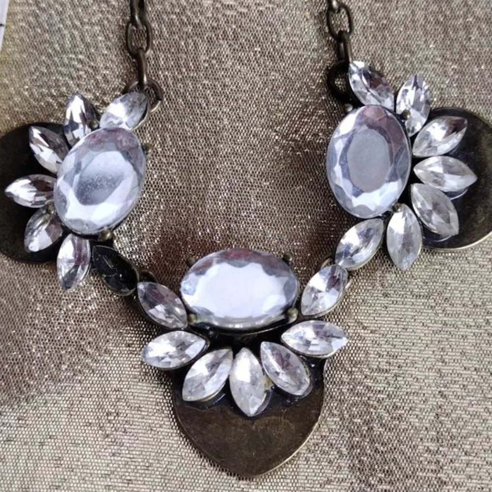 Lane Bryant Rhinestone Statement Necklace - Picture 2 of 6